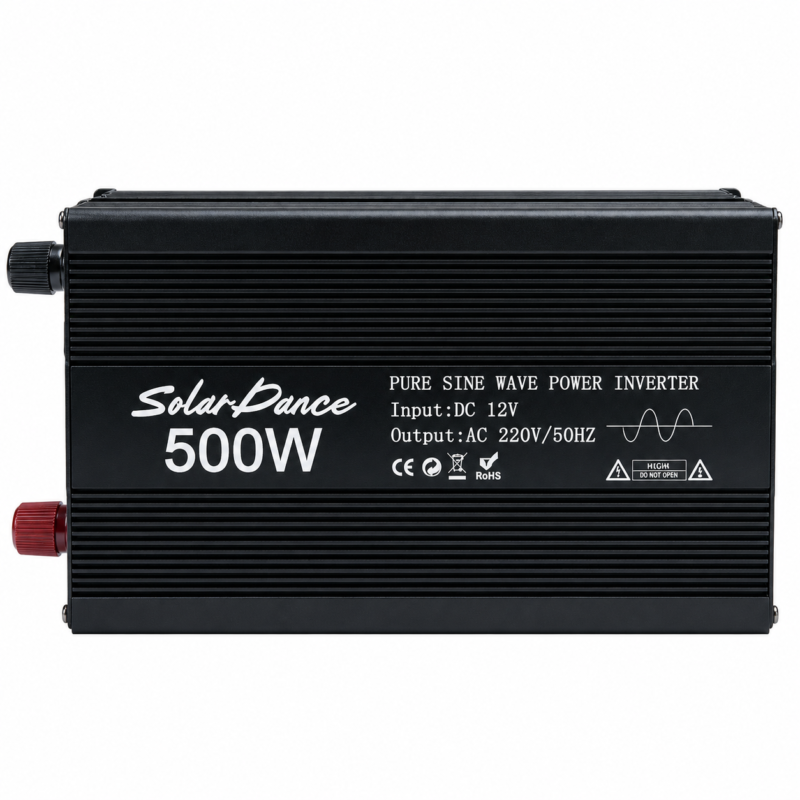 Inversor de Corriente 500W 12V a 220V Onda Senoidal Pura con USB Solar Dance