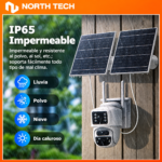 Cámara de Seguridad Solar 4G LTE PTZ Doble Lente con Panel Solar y Sensor PIR para Exterior - Imagen 6