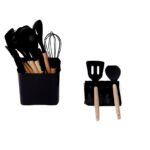 Juego de Menage 13 Piezas en Silicona y Madera + C