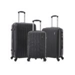 Set Indra de 3 Valijas de 20"/24"/28" Negro en ABS