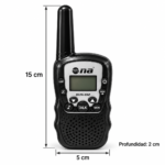 Set de 2 Walkie Talkies WLTK-052 22 Canales Hasta 3 km con VOX y Pantalla LCD - Imagen 4