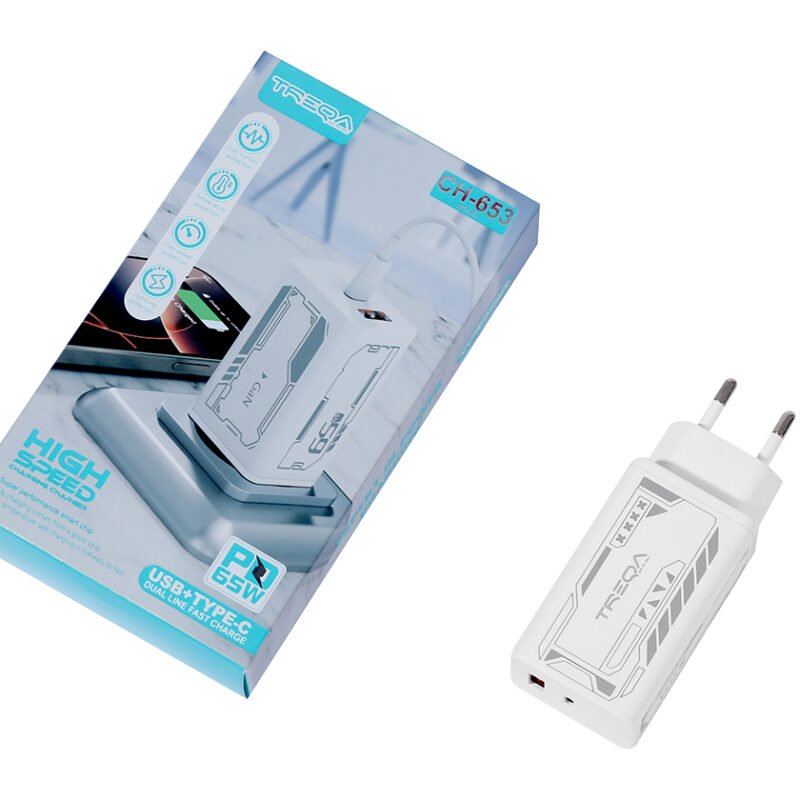 Cargador para Celular CH-653 USB+PD 65W