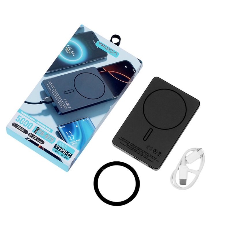 Power Bank 15W 5000 MhA Ultrafino TR-979 - Negro