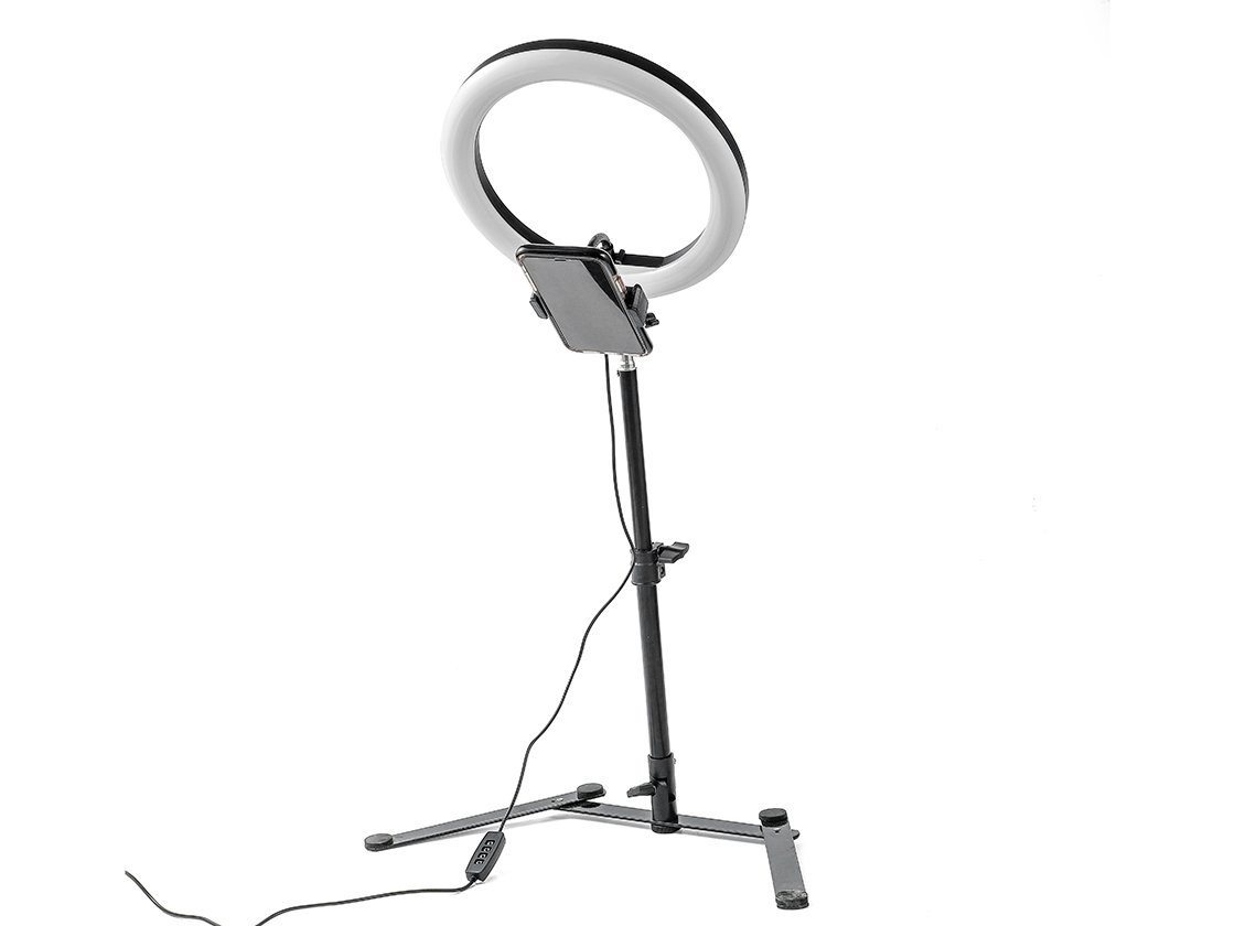 2540.jpg Aro Luz LED 26 cm Diámetro Trípode 85 m Alto Conec - Imagen 1