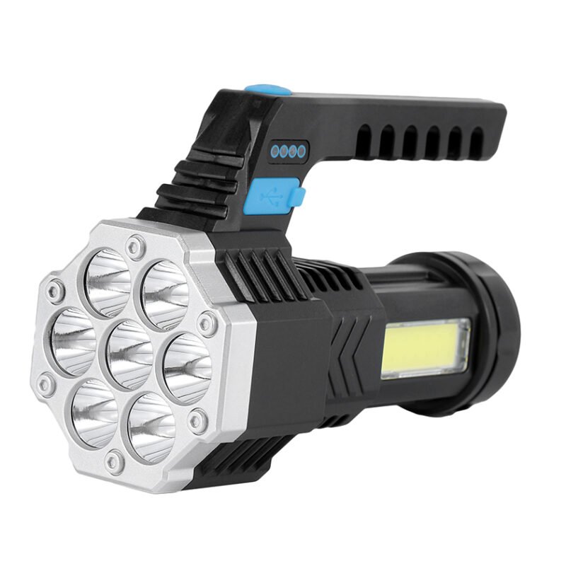 Linterna LED Recargable 14 cm con Agarre 7 LED