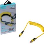 Cable TREQA Resorte de Celular 4 en 1