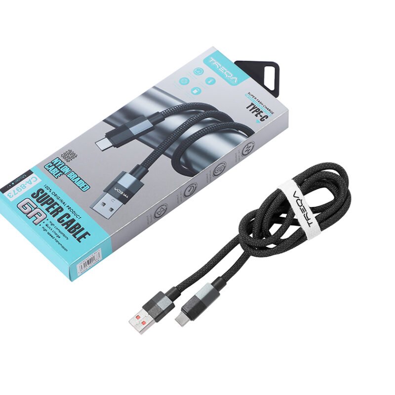 Cable Trenzado de Carga Celular 1 m CA-8973 USB - Tipo C