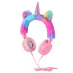 Auricular de Unicornio Peluche con Orejas Gato Cableado