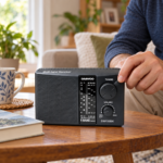 Radio Portátil Daewoo DWR18BK 5 Bandas AM FM TV SW1 SW2 con Antena Telescópica - Imagen 8