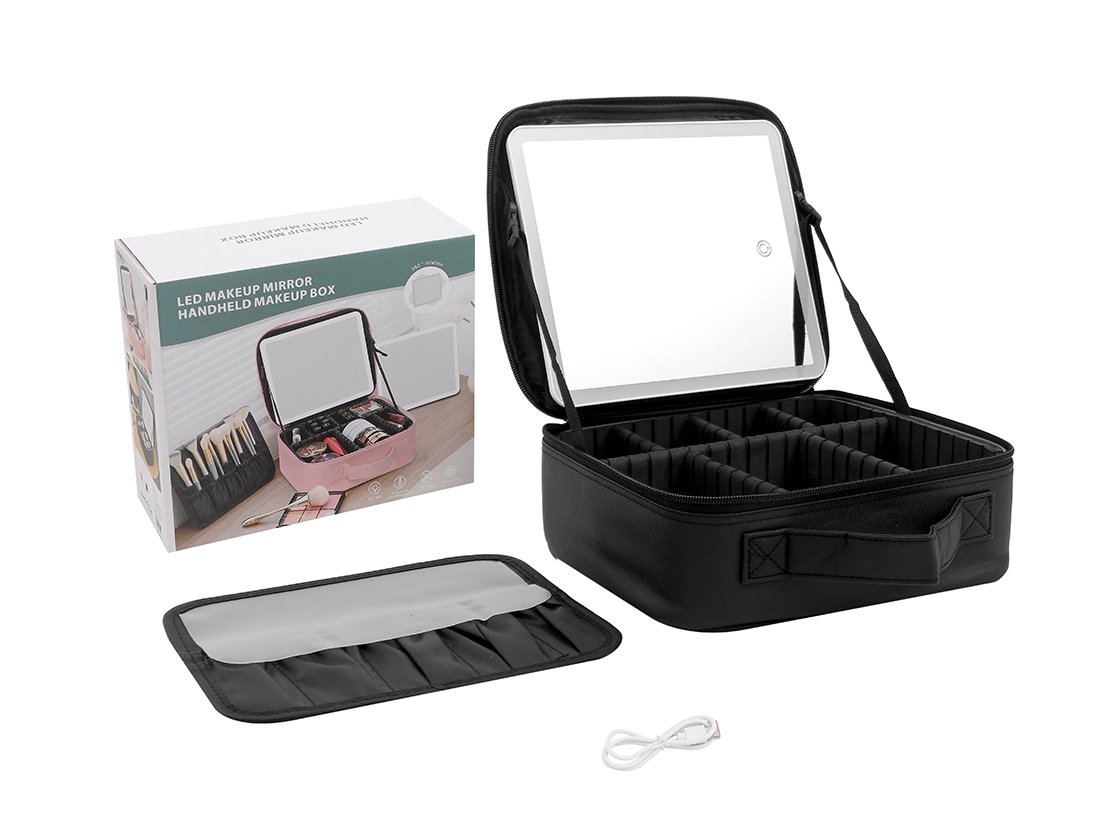 6087.jpg Organizador de Comesticos con Espejo LED - Negro - Imagen 1