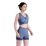 Conjunto Top y Calza para Gimnasia - Azul