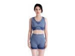 Conjunto Top y Calza para Gimnasia - Azul - Imagen 3