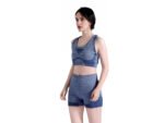 Conjunto Top y Calza para Gimnasia - Azul - Imagen 4