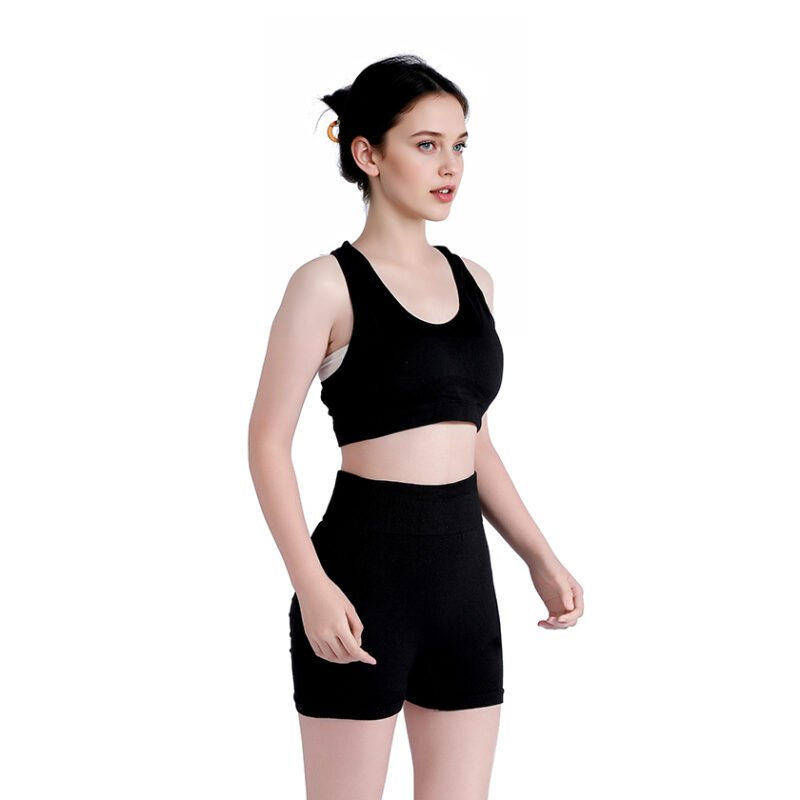 Conjunto Top y Calza para Gimnasia - Negro