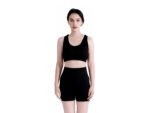 Conjunto Top y Calza para Gimnasia - Negro - Imagen 2