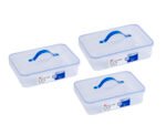 Set de 3 Táper Plasticos con Agarre 7752