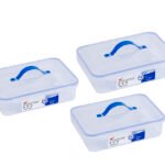 Set de 3 Táper Plasticos con Agarre 7752