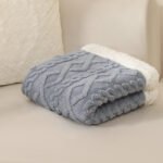 Frazada Cordero Estampado 2x2.3 Metros - Azul
