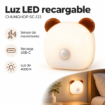 Luz Nocturna LED Recargable CHUNGHOP SC-123 con Sensor de Movimiento USB-C 4000K - Imagen 4