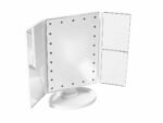 Espejo Plegable Táctil LED con Aumento - Blanco