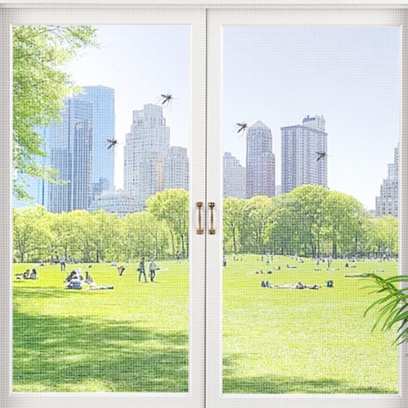 Malla de Ventana de Mosquitero 100x100 cm - Blanco