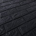 Revestimiento de Pared Adhesivo Negro 70 x 77 cm