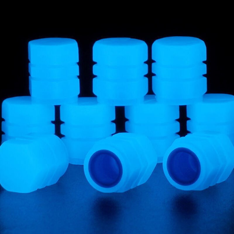 Tapa de Vástago de Válvula Luminosa 4 Unidades