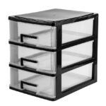 Organizador de Plástico con 3 Cajones