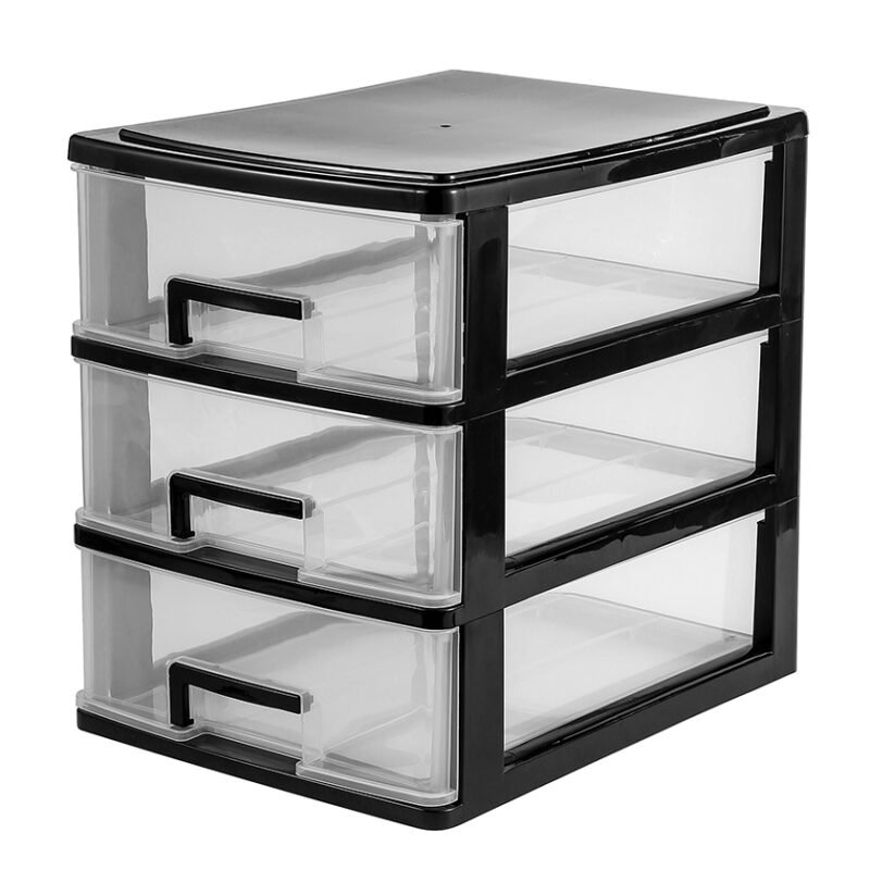 Organizador de Plástico con 3 Cajones