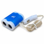Adaptador Multiplicador de Encendedor para Auto MW272 con Cable – Tomas 12V - Imagen 2
