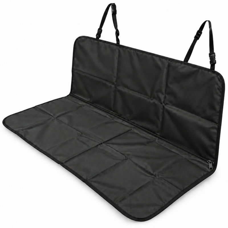 Funda Protectora para Asiento Trasero de Auto para Perros 138 x 128 cm con Correas Ajustables