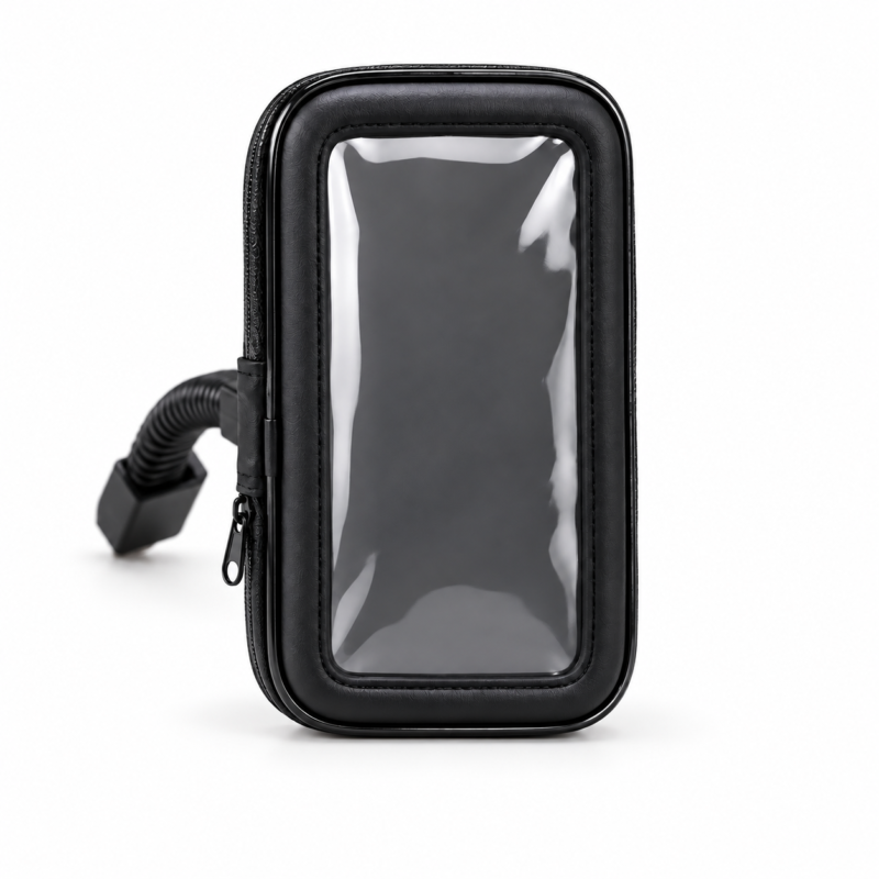 Soporte para Celular y GPS de Moto BWOO con Funda, Brazo Flexible y Cierre