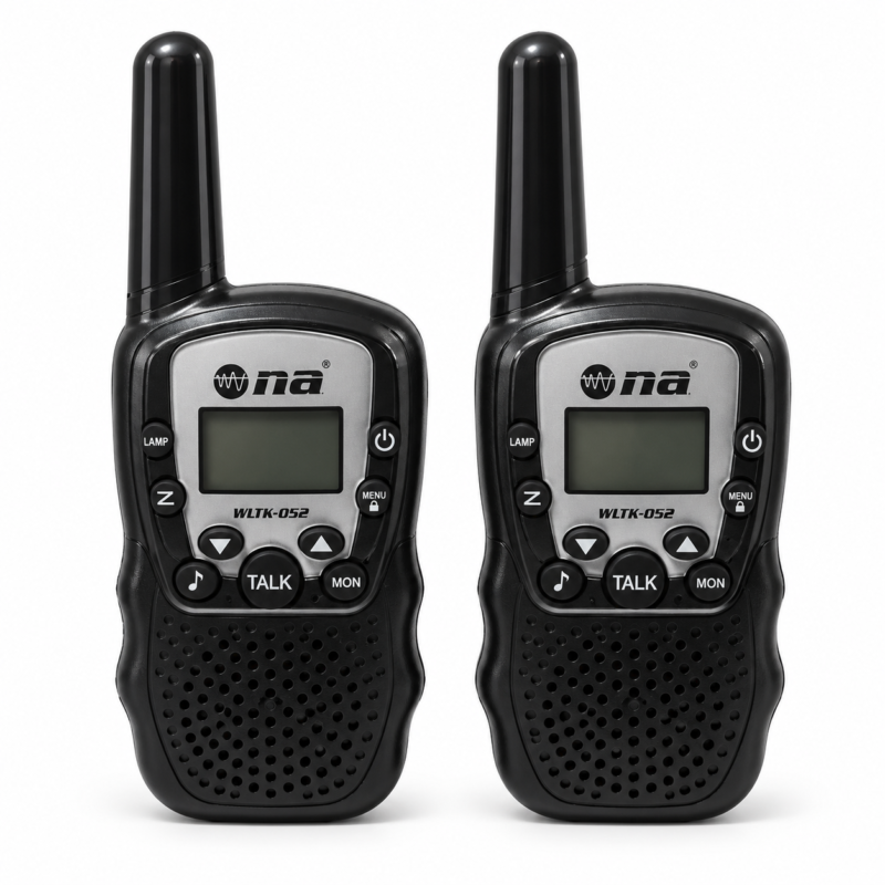 Set de 2 Walkie Talkies WLTK-052 22 Canales Hasta 3 km con VOX y Pantalla LCD
