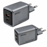 Cargador de Pared BWOO GaN 45W USB-C PD + USB-A QC 3.0 Dual Port - Imagen 2