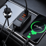 Cargador para Auto BWOO BO-CC106 120W con 4 Puertos USB-A y USB-C PD/QC, Display de Voltaje y Cable 1,5 m - Imagen 5