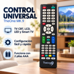 Control Remoto Universal TheOne MK9 para TV LCD LED Smart TV y CRT - Imagen 4