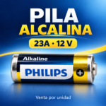 Pila Alcalina Philips 23A 12V – Batería para Controles y Dispositivos Compatibles - Imagen 2