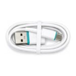 Cargador De Pared Bwoo Doble Usb 2.4a Con Cable Usb C 1m - Blanco - Imagen 4