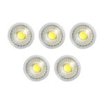 Pack X5 Lámparas Dicroicas Led Gu10 5w 220v Luz Cálida Blanco Cálido