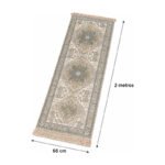 Alfombra Decorativa 200x66 Cm 2 M - Gris - Imagen 2