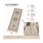 Alfombra Decorativa 200x66 Cm 2 M - Gris - Imagen 6