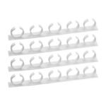Pack X5 Set 20 Soportes Adhesivos Para Condimentos Blanco - Imagen 2