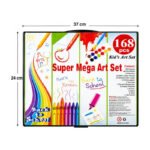 Maletín Kit De Arte 168 Piezas Marcadores Crayones Acuarelas - Imagen 6