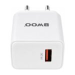 Cargador De Pared Bwoo Usb Qc 3.0 Carga Rápida Quick Charge Blanco - Imagen 5