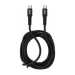 Cable Bwoo Usb C A Usb C 60w 3 Metros Carga Rápida Trenzado - Negro
