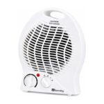 Calefactor Eléctrico 2000w Portátil 2 Potencias Termostato Negro