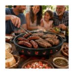 Plancha Bifera Hierro Ovalada 40x25 Cm Para Parrilla Asado Negro - Imagen 10