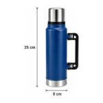 Termo Acero Inoxidable 1,3 Litros Doble Pared Con Manija Multicolor - Imagen 4