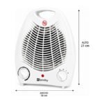 Caloventilador Warmthy 2000w 2 Potencias Con Termostato Blanco - Imagen 3