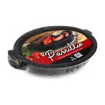 Plancha Bifera Hierro Ovalada 40x25 Cm Para Parrilla Asado Negro - Imagen 2